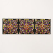 081 - Shades of Dusk Mandala Yoga Mat Yogamatte (Vorderseite (Horizontal))