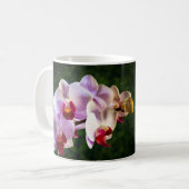 0834-Rosa Orchideen Kaffeetasse (Vorderseite Links)