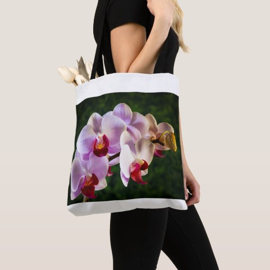 0834-Rosa Orchideen Tasche (Von Nahem)
