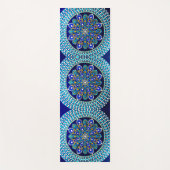 086 - Royal Blue Mandala Yoga Mat Yogamatte (Vorderseite)