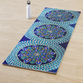 086 - Royal Blue Mandala Yoga Mat Yogamatte