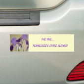 087, DIE IRIS…, TENNESSEES STAATS-BLUME AUTOAUFKLEBER (Auf Auto)