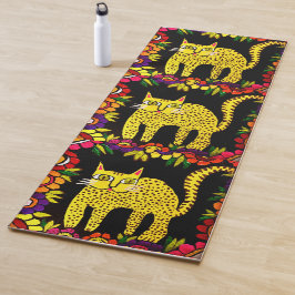 089 - Basi the Cat Yoga Mat Yogamatte