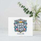 08.01. - Blase Bath Day Postkarte (Stehend Vorderseite)