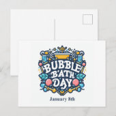 08.01. - Blase Bath Day Postkarte (Vorne/Hinten)