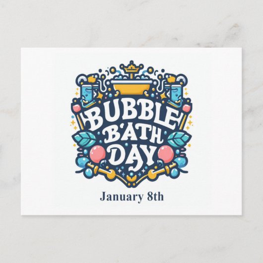 08.01. - Blase Bath Day Postkarte (Vorderseite)