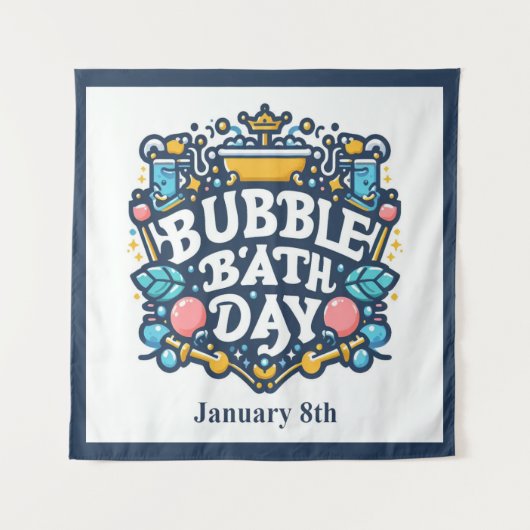 08.01. - Blase Bath Day Wandteppich (Vorderseite)