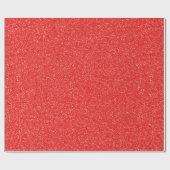 08 Coral Glitzer Print Geschenkpapier (Flach)