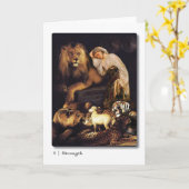 08 Festigkeit Tarot Grußkarte Karte (Gelbe Blume)