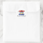 08_roofs_rack runder aufkleber (Tasche)