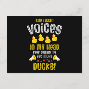 08.Rubber duck for a Duck Lovers Ankündigungspostkarte