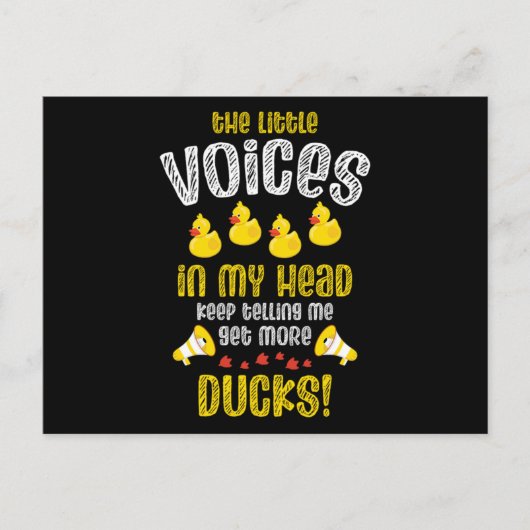 08.Rubber duck for a Duck Lovers Ankündigungspostkarte (Vorderseite)