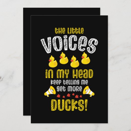 08.Rubber duck for a Duck Lovers Save The Date (Vorne/Hinten)