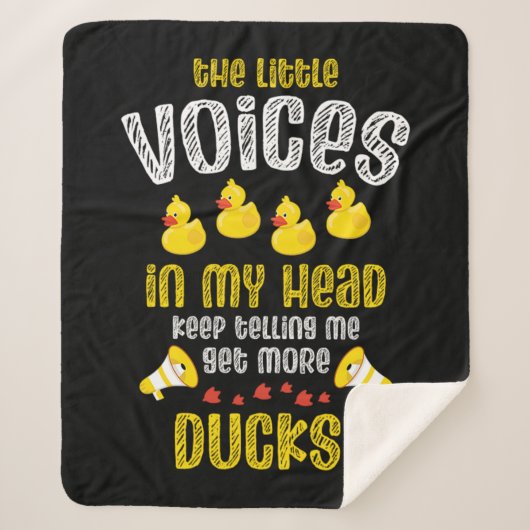 08.Rubber duck for a Duck Lovers Sherpadecke (Vorderseite)