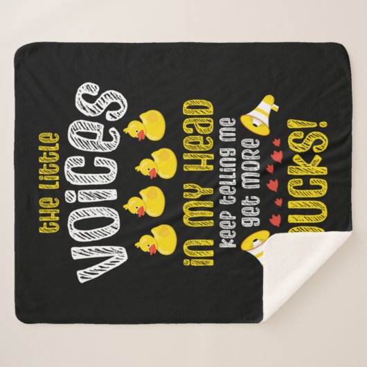 08.Rubber duck for a Duck Lovers Sherpadecke (Vorderseite (Horizontal))