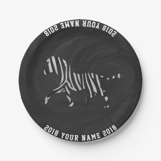 08 von 12 Zebra Custom Party Plate Pappteller (Vorderseite)