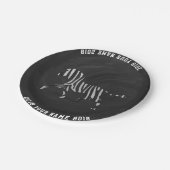 08 von 12 Zebra Custom Party Plate Pappteller (Schrägansicht)