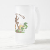 (08) Wandern für Hopfenmattierte 16 Unze-Tasse Mattglas Bierglas (VorderseiteRechts)