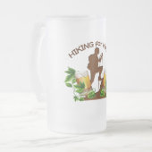 (08) Wandern für Hopfenmattierte 16 Unze-Tasse Mattglas Bierglas (Vorderseite Links)