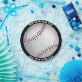 08of12 Baseball Custom Party Plate Pappteller (Party)