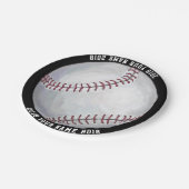 08of12 Baseball Custom Party Plate Pappteller (Schrägansicht)
