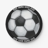 08of12 Fußball Ball Custom Party Plate Pappteller (Vorderseite)