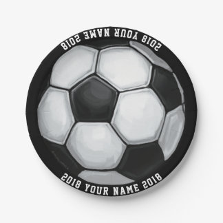 08of12 Fußball Ball Custom Party Plate Pappteller