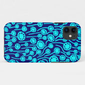 090512 Cyan and Deep Navy Case-Mate iPhone Hülle (Rückseite (Horizontal))