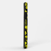 090512 Gelb auf Schwarz Case-Mate iPhone Hülle (Hinten/Rechts)