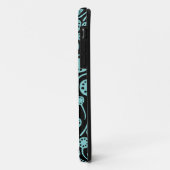 090512 Lt Blue Green on Black Case-Mate iPhone Hülle (Hinten/Links)