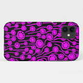 090512 Magenta auf Schwarz Case-Mate iPhone Hülle (Rückseite (Horizontal))