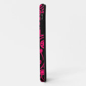 090512 Neon Red on Black Case-Mate iPhone Hülle (Hinten/Links)