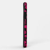 090512 Neon Red on Black Case-Mate iPhone Hülle (Hinten/Rechts)