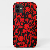 090512 Red on Black iPhone Case (Rückseite)