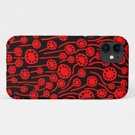 090512 Red on Black iPhone Case (Rückseite (Horizontal))