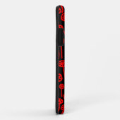 090512 Rot auf Schwarz Case-Mate iPhone Hülle (Hinten/Rechts)