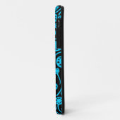 090512 Sky Blue on Black Case-Mate iPhone Hülle (Hinten/Links)