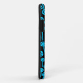 090512 Sky Blue on Black Case-Mate iPhone Hülle (Hinten/Rechts)