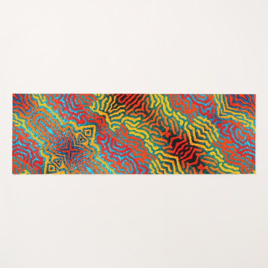 098 - Digital Pattern Yoga Mat Yogamatte (Vorderseite (Horizontal))