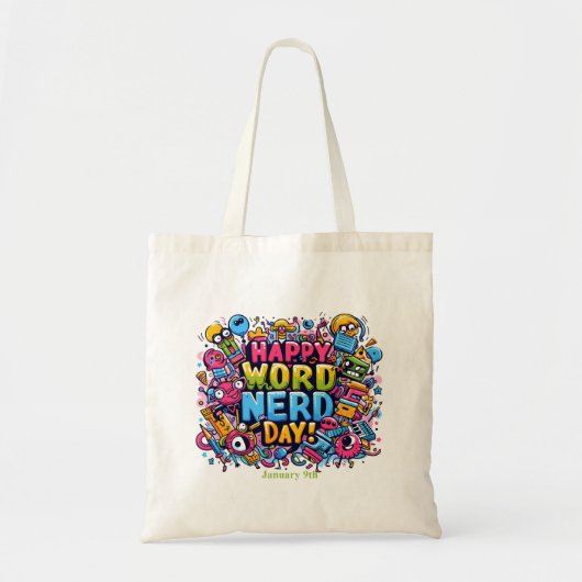 09.01. Word Nerd Day Tragetasche (Vorne)