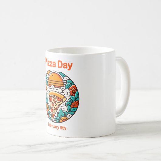09.02. Pizza Day Kaffeetasse (VorderseiteRechts)
