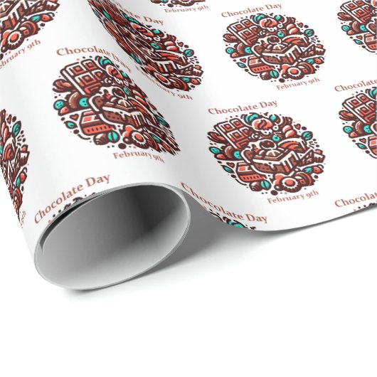 09.02. - Schokolade Geschenkpapier (Rolleneckpunkt)