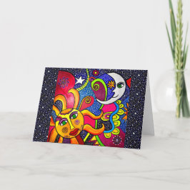 09 - Cosmos Greeting Card Karte
