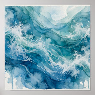 09Aquarell-Ozeanposter Poster