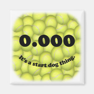 0.000, perfekt Flyball Start! Kühlschrankmagnet