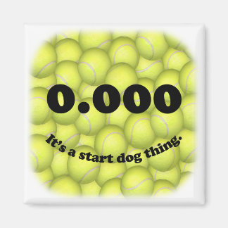 0.000, perfekt Flyball Start! Kühlschrankmagnet
