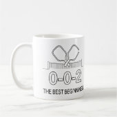 0-0-2 Der beste Start Indoor-Pickleball-Becher Kaffeetasse (Links)