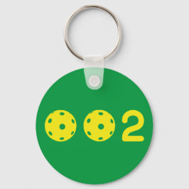 0 0 2 Funny Pickleball Score Schlüsselanhänger