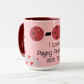 0-0-2 I Liebe Pickleball mit Valentine Tasse (Vorderseite Links)