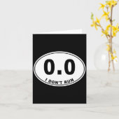 0.0 I Don't Run Karte (Gelbe Blume)